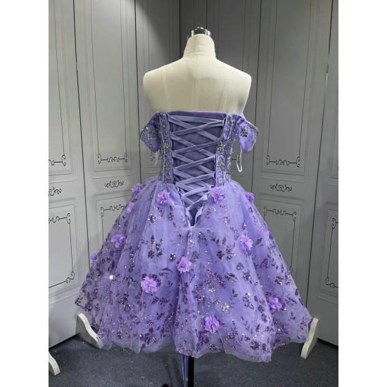 2025 Mumuleo Lilac 4 in 1 Quinceanera Dresses Vestidos Para De 15 Aos De Blanco De Quinceaera De Mariposa De 15 Aos Color Vino