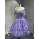 2025 Mumuleo Lilac 4 in 1 Quinceanera Dresses Vestidos Para De 15 Aos De Blanco De Quinceaera De Mariposa De 15 Aos Color Vino