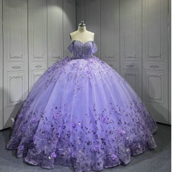 2025 Mumuleo Lilac 4 in 1 Quinceanera Dresses Vestidos Para De 15 Aos De Blanco De Quinceaera De Mariposa De 15 Aos Color Vino
