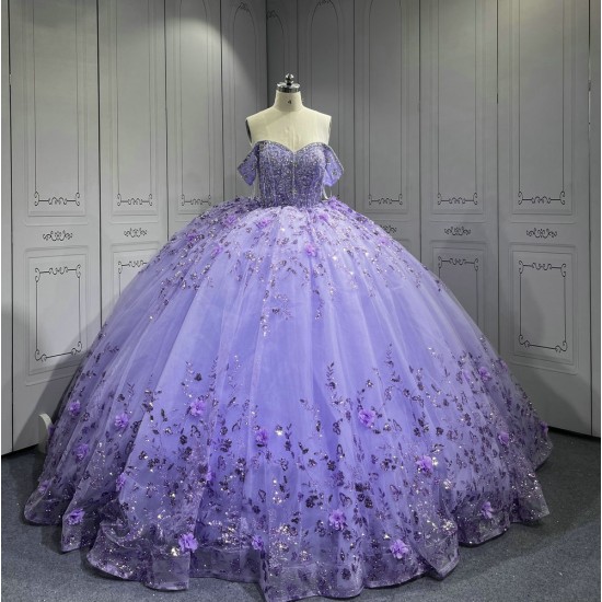 2025 Mumuleo Lilac 4 in 1 Quinceanera Dresses Vestidos Para De 15 Aos De Blanco De Quinceaera De Mariposa De 15 Aos Color Vino