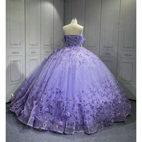 2025 Mumuleo Lilac 4 in 1 Quinceanera Dresses Vestidos Para De 15 Aos De Blanco De Quinceaera De Mariposa De 15 Aos Color Vino