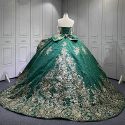 Mumuleo Emerald Green Quinceanera Dresses 2025 Sweet 16 Vestidos De Fiesta Vestidos De 15 Aos XV Para Economic