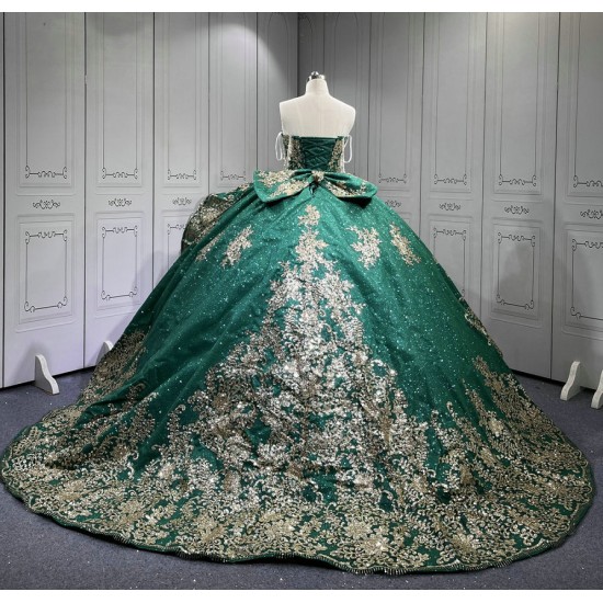 Mumuleo Emerald Green Quinceanera Dresses 2025 Sweet 16 Vestidos De Fiesta Vestidos De 15 Aos XV Para Economic