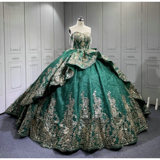 Mumuleo Emerald Green Quinceanera Dresses 2025 Sweet 16 Vestidos De Fiesta Vestidos De 15 Aos XV Para Economic