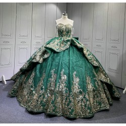 Mumuleo Emerald Green Quinceanera Dresses 2025 Sweet 16 Vestidos De Fiesta Vestidos De 15 Aos XV Para Economic