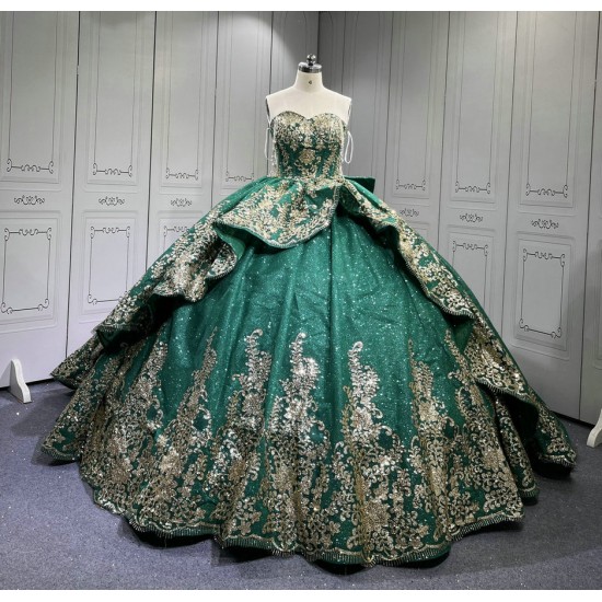 Mumuleo Emerald Green Quinceanera Dresses 2025 Sweet 16 Vestidos De Fiesta Vestidos De 15 Aos XV Para Economic