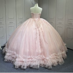 Mumuleo Blush pink Quinceanera Dresses Mexican Vestidos De Quinceaera 2025 Vestidos Para Me Da Noiva Dulces 16 Vestidos