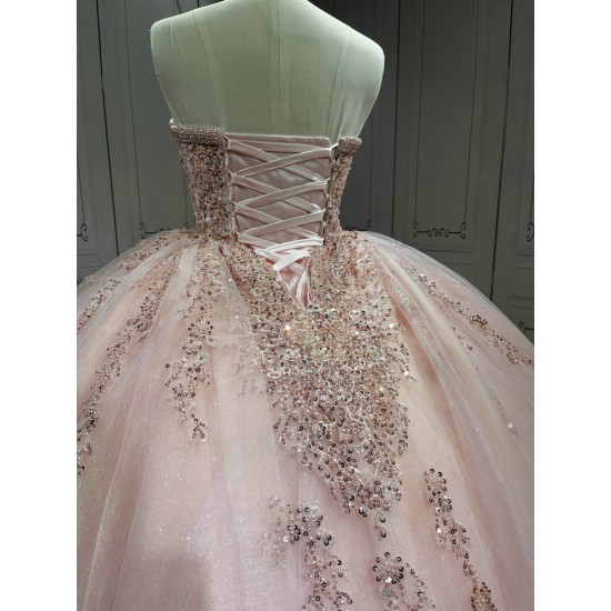Mumuleo Blush pink Quinceanera Dresses Mexican Vestidos De Quinceaera 2025 Vestidos Para Me Da Noiva Dulces 16 Vestidos