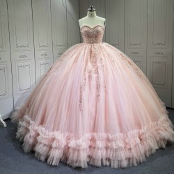 Mumuleo Blush pink Quinceanera Dresses Mexican Vestidos De Quinceaera 2025 Vestidos Para Me Da Noiva Dulces 16 Vestidos