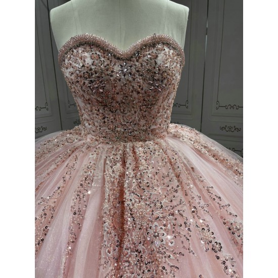 Mumuleo Blush pink Quinceanera Dresses Mexican Vestidos De Quinceaera 2025 Vestidos Para Me Da Noiva Dulces 16 Vestidos