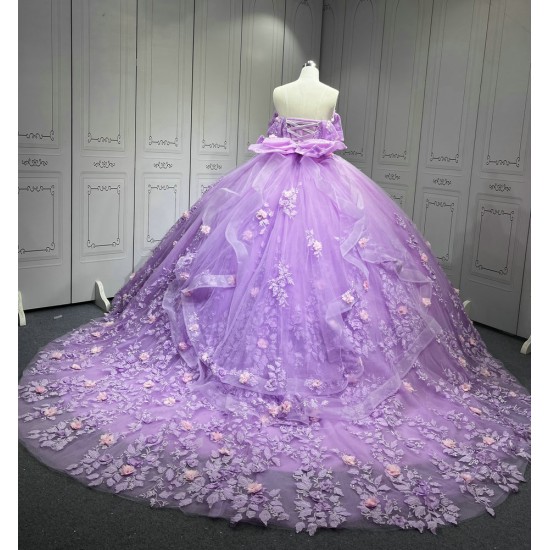 Mumuleo LilacLight Purple Quinceanera Dress Vestidos De Novia Quinceaera Ball Gowns  Para Aos Xv 15 Year Old Dresses