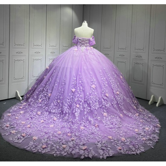 Mumuleo LilacLight Purple Quinceanera Dress Vestidos De Novia Quinceaera Ball Gowns  Para Aos Xv 15 Year Old Dresses