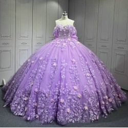 Mumuleo LilacLight Purple Quinceanera Dress Vestidos De Novia Quinceaera Ball Gowns  Para Aos Xv 15 Year Old Dresses