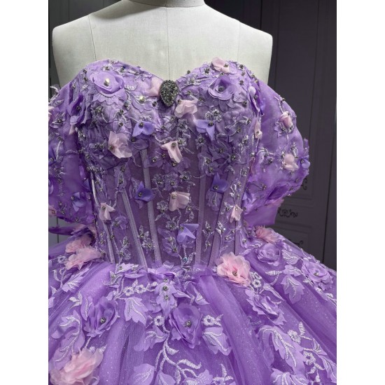 Mumuleo LilacLight Purple Quinceanera Dress Vestidos De Novia Quinceaera Ball Gowns  Para Aos Xv 15 Year Old Dresses
