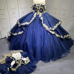 Mumuleo Navy Blue Quinceanera Dresses Vestidos De 15 De Xv Aos Quince 2025 Quinceaera Ball Gowns Vestidos Para 16 Aos