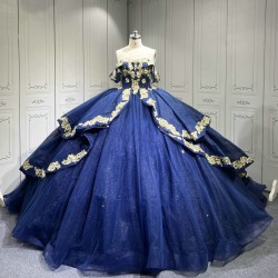 Mumuleo Navy Blue Quinceanera Dresses Vestidos De 15 De Xv Aos Quince 2025 Quinceaera Ball Gowns Vestidos Para 16 Aos