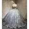 Mumuleo Metallic Blue Quinceanera Dress Lace Appliques 15 Dresses Ball Gown Vestidos Anos Quinceaneras Vestido Fiesta