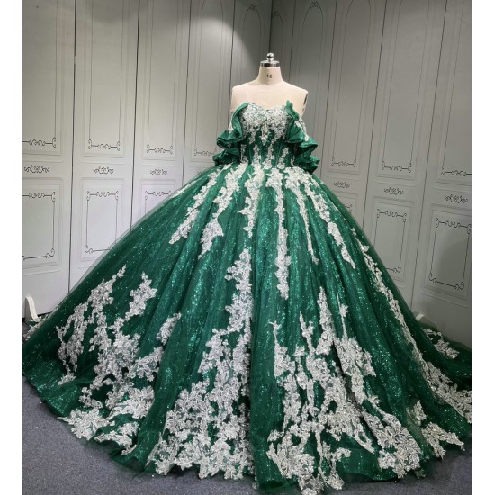 Mumuleo Emerald Green Quinceanera Dresses Vestidos De 15 De Xv Aos Quince 2025 Quinceaera Ball Gowns Vestidos Para 16 Aos