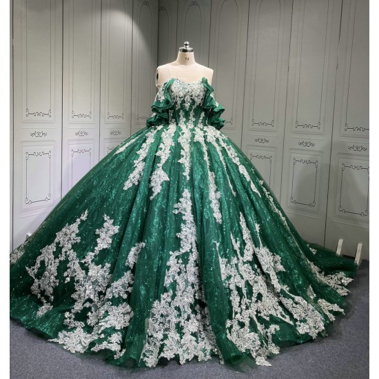 Mumuleo Emerald Green Quinceanera Dresses Vestidos De 15 De Xv Aos Quince 2025 Quinceaera Ball Gowns Vestidos Para 16 Aos