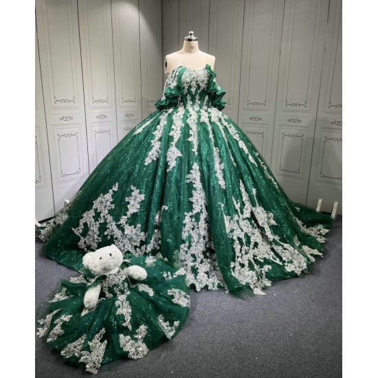 Mumuleo Emerald Green Quinceanera Dresses Vestidos De 15 De Xv Aos Quince 2025 Quinceaera Ball Gowns Vestidos Para 16 Aos