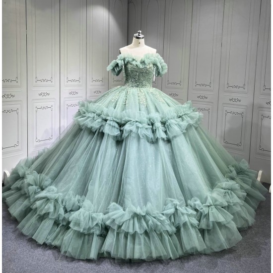 Mumuleo Sage Green Dresses for Quinceaeras Vestidos De Quince 15 Anos Plus Size Vestidos De Quinceaera 2025 Novia Civil