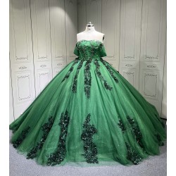 Mumuleo Emerald Green Quinceanera Dress Vestidos De 15 Aos Azul Para 15 Aos Xv Dresses Vestidos De 15 Ball Gown Blue Verde