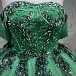 Mumuleo Emerald Green Quinceanera Dress Vestidos De 15 Aos Azul Para 15 Aos Xv Dresses Vestidos De 15 Ball Gown Blue Verde