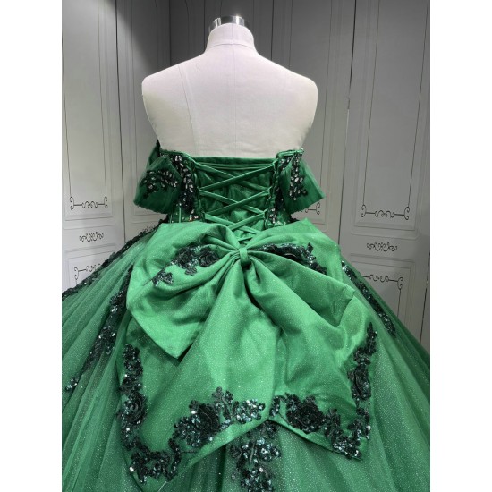 Mumuleo Emerald Green Quinceanera Dress Vestidos De 15 Aos Azul Para 15 Aos Xv Dresses Vestidos De 15 Ball Gown Blue Verde