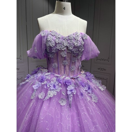 Mumuleo Vestidos De 15 Aos Trajes Para Quinciaeras Vestidos Quinceaera Quinceaera Dresses Para Quinceanera Dresses 15 Lilac