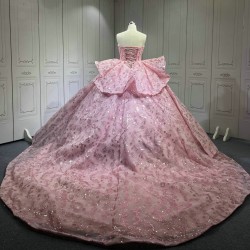2025 Pink Vestidos De 15 Anos Quinceaneras Vestido De 15 Anos Prom Dresses Luxury Vestidos De Fiesta Elegantes Casamento