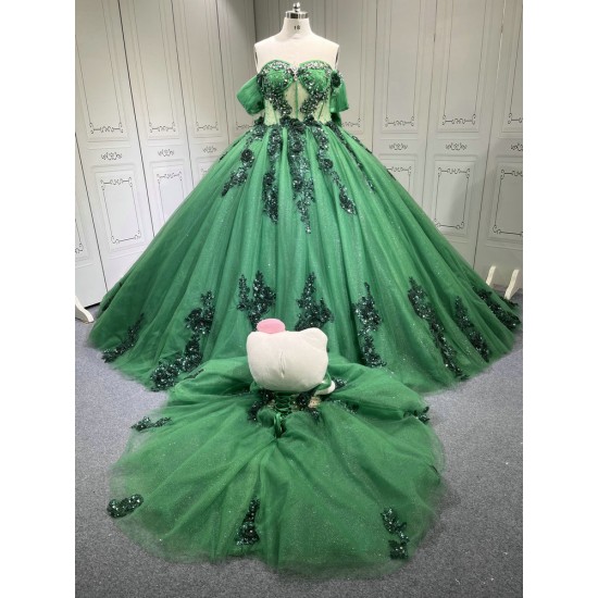 Emerald Green Vestido De 15 Anos Quinceanera Ball Gown Vestido Festa Zimmermann Dresses Medida Princesa 2025 Graduacion