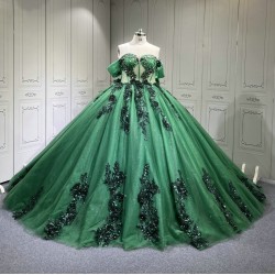 Emerald Green Vestido De 15 Anos Quinceanera Ball Gown Vestido Festa Zimmermann Dresses Medida Princesa 2025 Graduacion