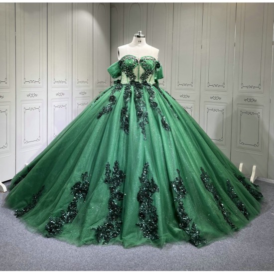 Emerald Green Vestido De 15 Anos Quinceanera Ball Gown Vestido Festa Zimmermann Dresses Medida Princesa 2025 Graduacion