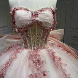 Pink Quinceanera Dresses Vestidos De 15 Quinceaneras Anos Abiti Da Cerimonia Festa 2025 Princess Dress Vestidos Para Mujer