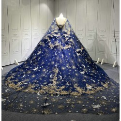 Blue With Gold Vestidos De 15 Anos Quinceaneras 2025 Robes De SoreeVestido De Festa Vestidos En LiquidacionEnvio Gratis