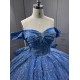 2025 Sky Blue Quinceanera Dresses Princess Ball Gown Lace Appliques Sweetheart Girls Sweet 15 Vestidos De 15 Anos