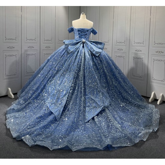 2025 Sky Blue Quinceanera Dresses Princess Ball Gown Lace Appliques Sweetheart Girls Sweet 15 Vestidos De 15 Anos