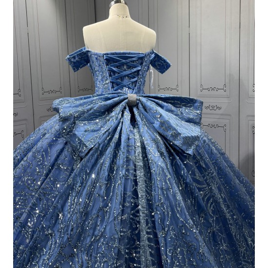 2025 Sky Blue Quinceanera Dresses Princess Ball Gown Lace Appliques Sweetheart Girls Sweet 15 Vestidos De 15 Anos