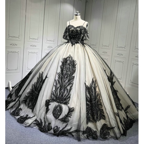 Mumuleo Black And Nude Vestidos de XV 15 Años Quinceañeras 2025 Fiesta Morado Largos Debutante Longo Princesa