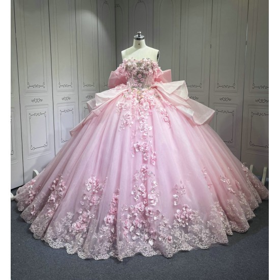 Vestidos de 15 Quinceañera Amarillo Debutante Longo Princesa Vestidos de xv Años Color Rose Gold Quinceanera Dresses