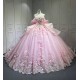 Vestidos de 15 Quinceañera Amarillo Debutante Longo Princesa Vestidos de xv Años Color Rose Gold Quinceanera Dresses
