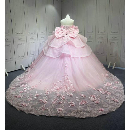 Vestidos de 15 Quinceañera Amarillo Debutante Longo Princesa Vestidos de xv Años Color Rose Gold Quinceanera Dresses