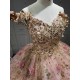 Vestidos de 15 Quinceañera Amarillo Debutante Longo Princesa Vestidos de xv Años Color Rose Gold Quinceanera Dresses