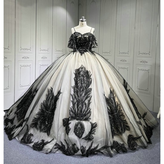 Mumuleo Black And Nude Vestidos de XV 15 Años Quinceañeras 2025 Fiesta Morado Largos Debutante Longo Princesa