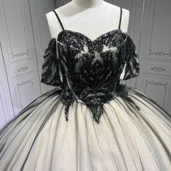 Mumuleo Black And Nude Vestidos de XV 15 Años Quinceañeras 2025 Fiesta Morado Largos Debutante Longo Princesa