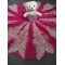 Pink With Silver Mini Quinceanera Teddy Bear Gowns Appliqued Vestidos De Quinceanera Gowns Decoration Bear Customised