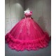 One Shoulder Fuchsia Quinceanera DressesVestidos Para Quiseaera Vestidos De 15Aos De Fiesta Mexicana Quince