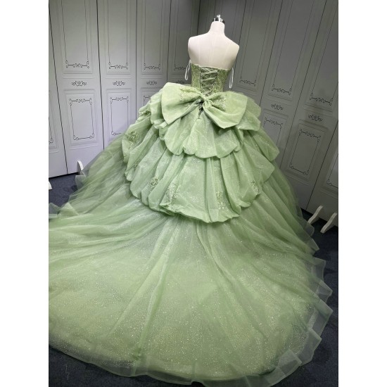 Vestidos De 15 Aos Vestidos DeQuinceaera de xv Vestido QuinceaeraMorado Sage Green Quinceanera Dresses