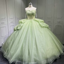 Vestidos De 15 Aos Vestidos DeQuinceaera de xv Vestido QuinceaeraMorado Sage Green Quinceanera Dresses