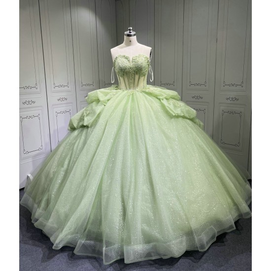 Vestidos De 15 Aos Vestidos DeQuinceaera de xv Vestido QuinceaeraMorado Sage Green Quinceanera Dresses